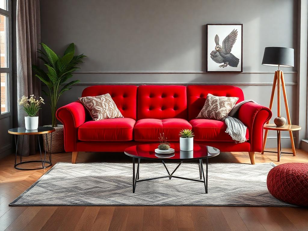 Bring a Pop of Color to Your Living Room with a Red Couch